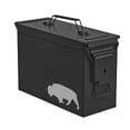 thumbnail image 1 of Steel Ammo Can Storage Box Ammunition Case Buffalo (30cal, Black), 1 of 1
