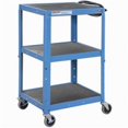 thumbnail image 1 of Steel Audio Visual & Instrument Cart - Blue, 1 of 1