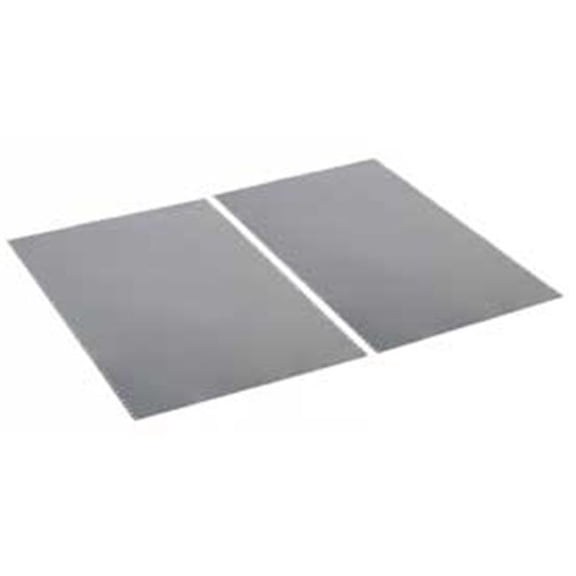 Steel Back Panel - Gray - 36 x 85 in. - Durable Steel Construction