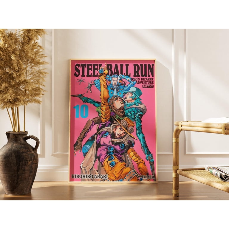 Steel Ball Run Vol Ten Poster, Jojo Wall Art Print, Unframed Paper