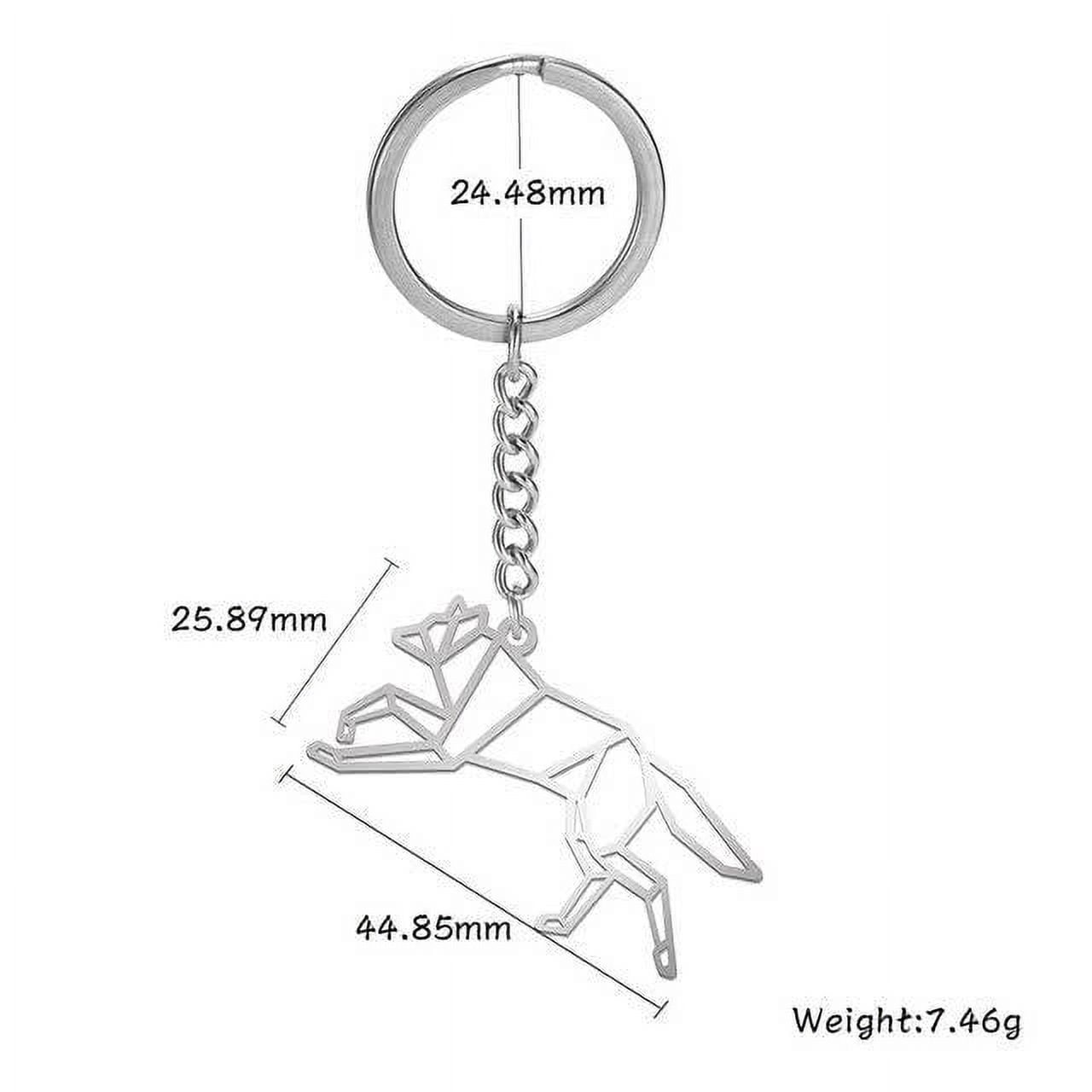 Animal Key Ring Stainless Steel Keychain for Men and Women with Various Animal Designs Durable Non-Rusting