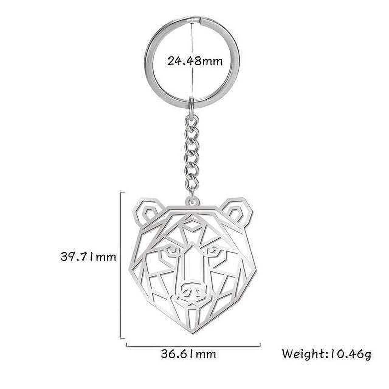 Animal Key Ring Stainless Steel Keychain for Men and Women with Various Animal Designs Durable Non-Rusting