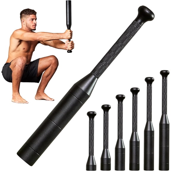 Steel Bell for - 17 LB Total 6- Steel Clubs Set - Mild Steel Construction with Black Coating - Full Workout, Grip & Forearm Strength, Mobility - Gym Fitness Tool