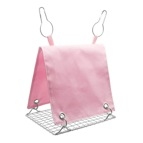 Steel Bird Bed Hammock Tent For Parakeets Lovebirds Huts With Double Side Mat Ventilation Design For Cockatiels