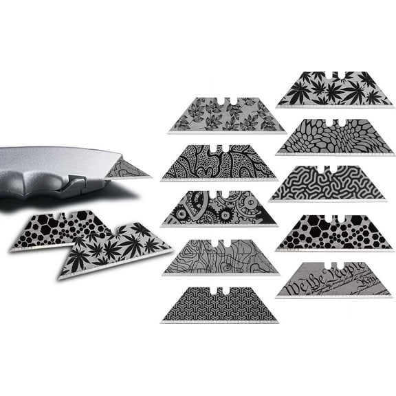 Steel Blade for Utility Knife Box Cutter Engraved by NDZ Performance, We The People