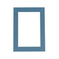 thumbnail image 1 of Steel Blue Acid Free 16x20 Picture Frame Mats with White Core Bevel Cut for 11x14 Pictures - Fits, 1 of 3