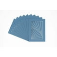 thumbnail image 1 of Steel Blue Acid Free 18x24 Picture Frame Mats with White Core Bevel Cut for 12x18 Pictures - Fits, 1 of 4