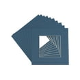 thumbnail image 1 of Steel Blue Acid Free 20x20 Picture Frame Mats with White Core Bevel Cut for 16x16 Pictures - Fits, 1 of 3