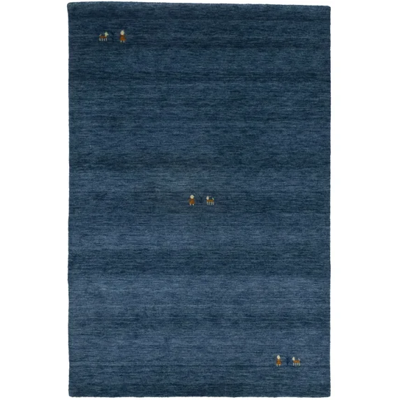 Magic Rugs Steel Blue Pictorial Gabbeh Modern Rug, 4' x 6'
