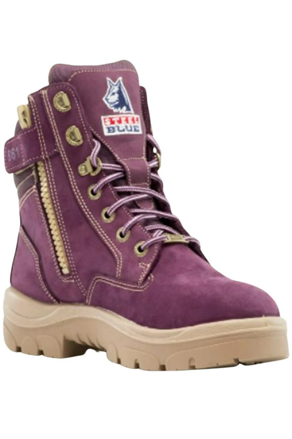 Work Boots Womens Southern Cross 6 Inch Zippered Slip Resistant
