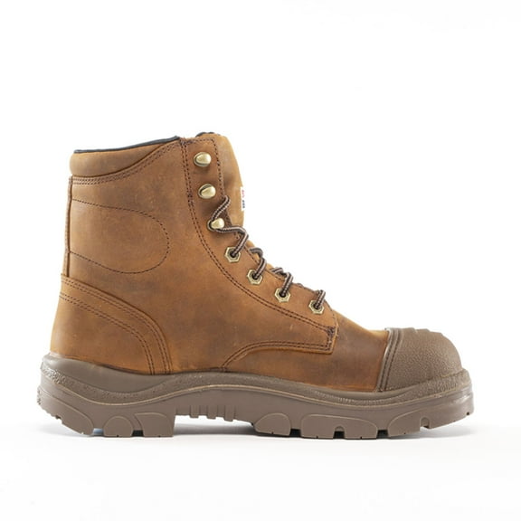 Steel Blue Work Boots Mens Argyle Scuff 6 Inch Slip Resistant Steel Toe