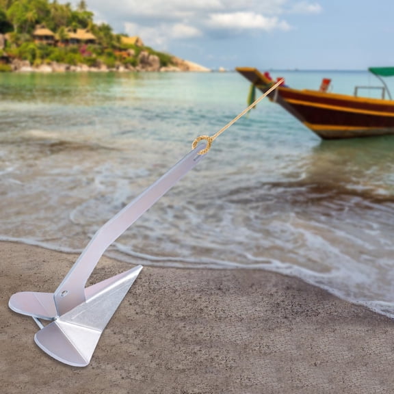 Steel Boat Anchor, Triangle Plow Anchor, Boat Anchor For A Variety Of Seafloor Compositions, Including Sand, Mud, Rock