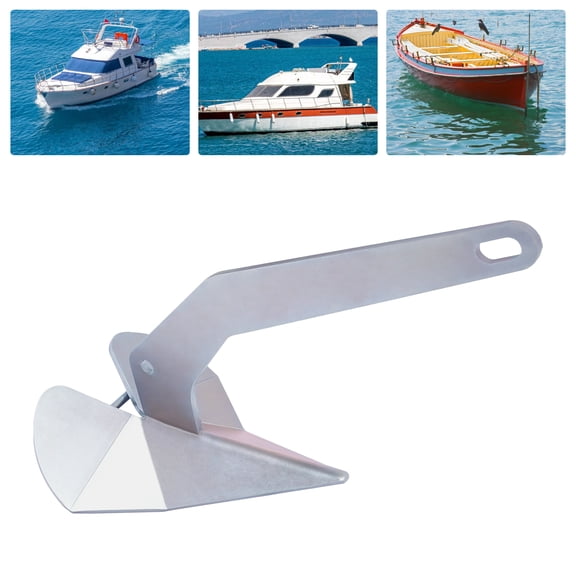Steel Boat Anchor with Triangular Shape for Stability, Easy Installation, and High Grip for Safe Mooring in Strong Winds