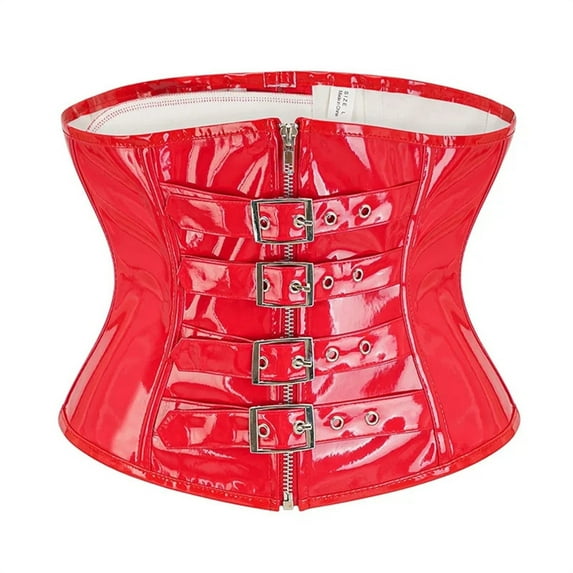 Steel Boned Waist Trainer Corset for Women with Zipper and Hook Closure Full Body Girdle