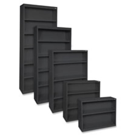 Steel Bookcase - Black