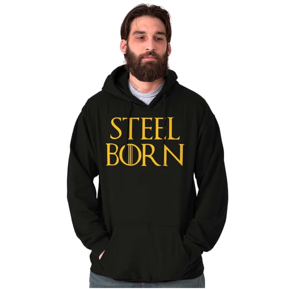 Steel Born Pittsburgh Pennsylvania Hoodie Sweatshirt Women Men Brisco Brands S