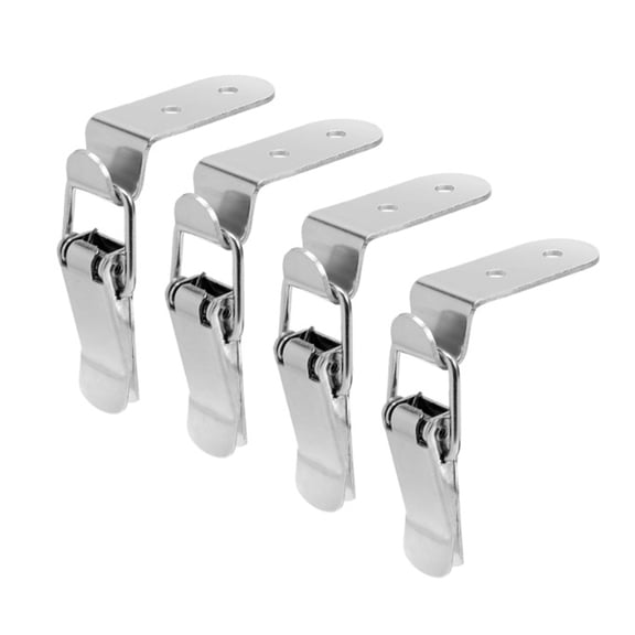 Steel Box Latches Set Stable 90 Degree Locking Heavy Duty Hasp Fast Release Latches Simple Installs for Safe Case Closures