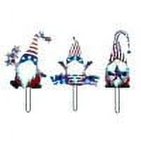 Steel Branch Gnomes Decoration Metal Tree Art Iron Galvanized Garden Sculpture 3Pcs