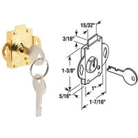 Steel, Brass Plated Deadbolt lock