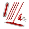 thumbnail image 1 of Steel Bull Float 47"x12", Concrete Trowel Kit with 4 Thickened Rods, Red Construction Tools for Driveway, Slab, Patio, 1 of 8