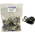 thumbnail image 1 of Steel Cable Clamps - 1/2" Dia - Rubber Insulated - Zinc Plated - 100 pcs, 1 of 7