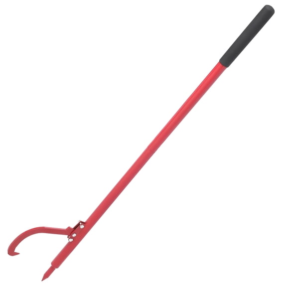 Steel Cant Hook Log Roller 60 Inch Logging Tool with Adjustable Hook & Non-Slip Grip
