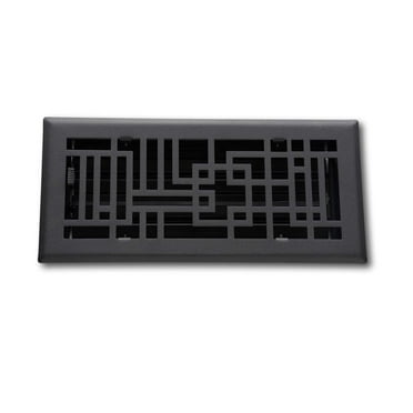 Steel Capitman Art Deco Vent Cover - Black