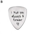 thumbnail image 1 of Steel Carved Guitar Pick I Pick You Accessories Acoustic Pick Electric L5n6 Guitar Bass Guitar Smooth Ukulele, 1 of 7