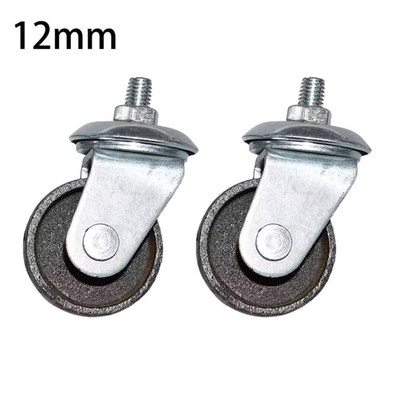 Steel Caster Wheels For Under Car Lifts And Trailers, 12Mm (3 Tons) 16Mm (4 Tons) Options, Heavy-Duty Replacement Lifter Wheels, Horizontal Mount