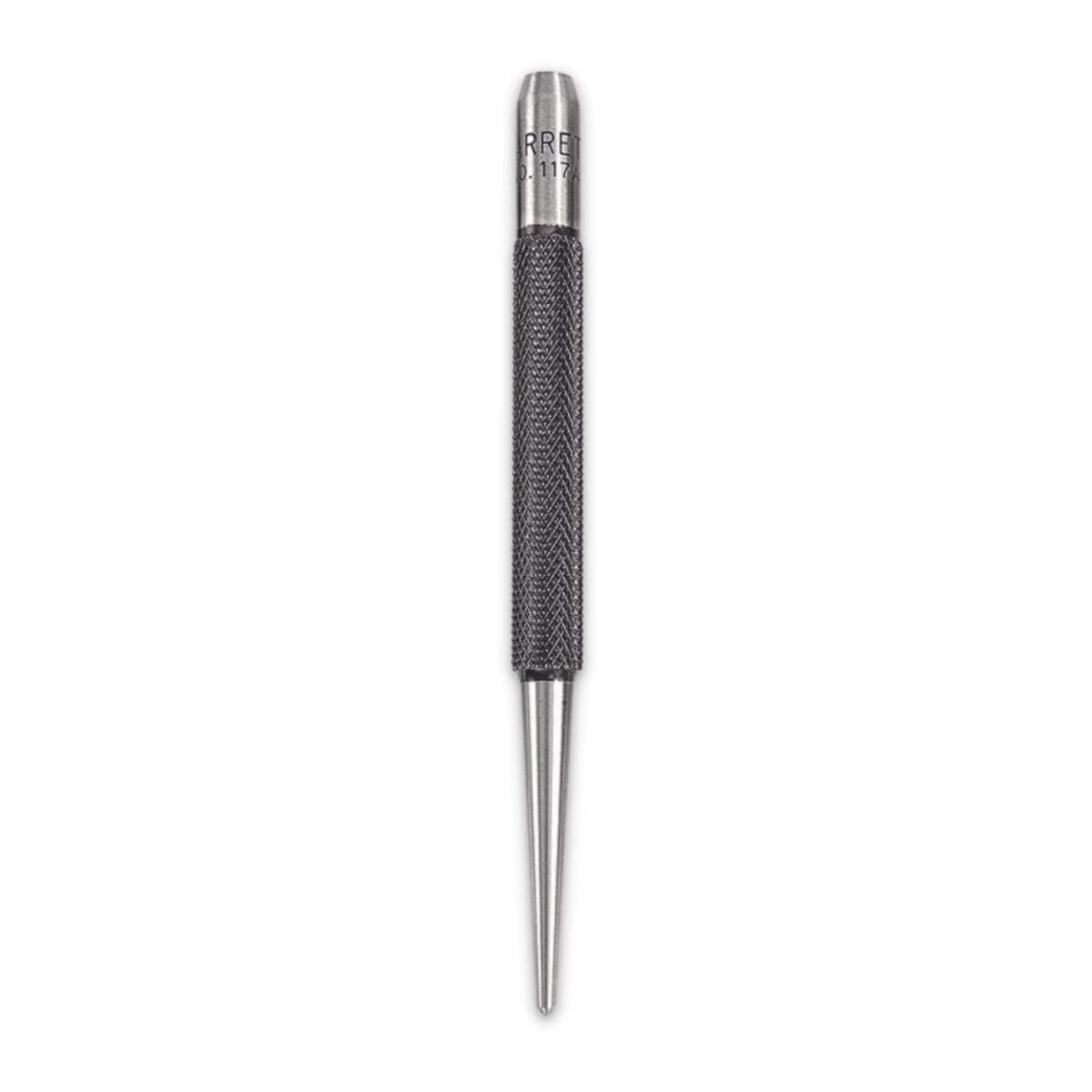 Steel Center Punch With Round Shank And Knurled Finger Grip Hardened
