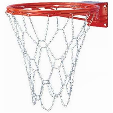 Steel Chain Basketball Net for Double Bumped-Ring Goals