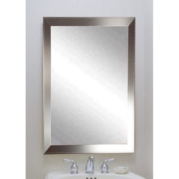 American Value Steel Chic Vanity Framed Vanity Wall Mirror 19.5 x 30 in. AV26SMALL