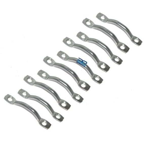 Steel Chrome 10 Pc. 72mm Tie Down Loops Door Loops For Jeeps Willys Ford