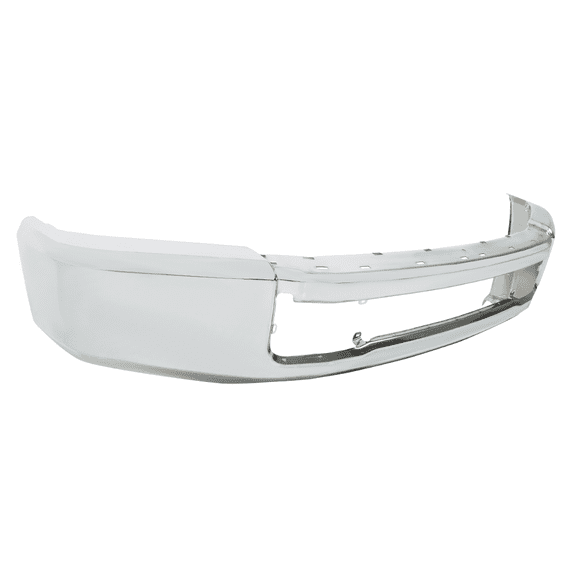Steel Chrome Front Bumper Face Bar For 20-22 Ford F250 F350 W/o Fog Light Hole