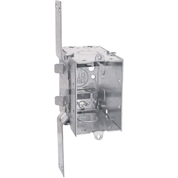 Steel City 1-Gang Steel Switch Box with CV Bracket CXV-25R
