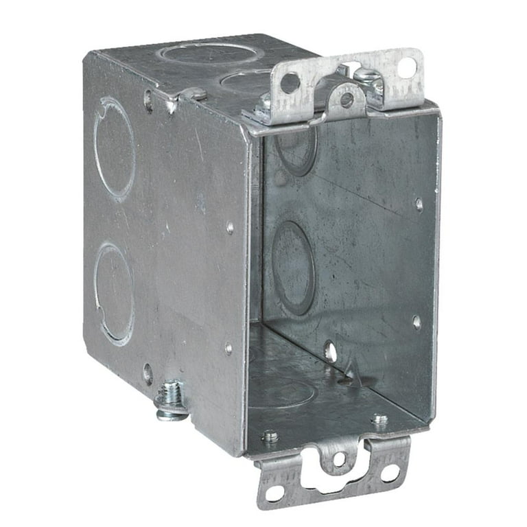 Steel City 3 In. Rectangle Galvanized Steel 1 Gang Switch Box