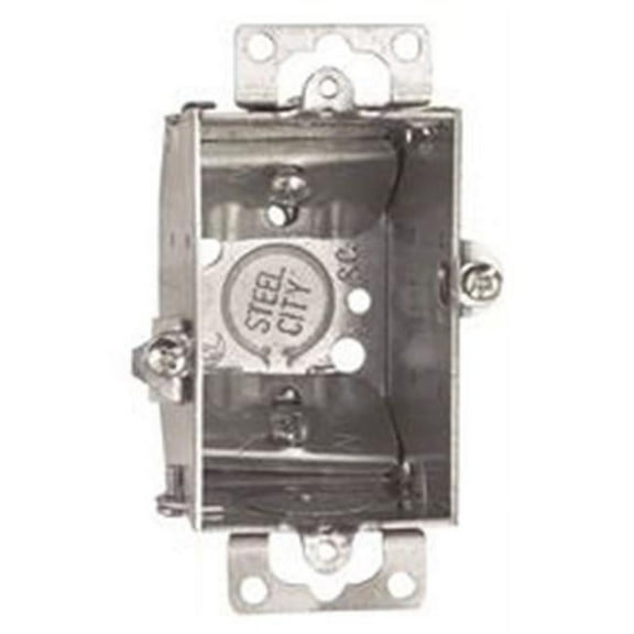 Thomas & Betts Steel City Switch Box Non Metallic - 1 Gang, 3x2x2 In, Silver