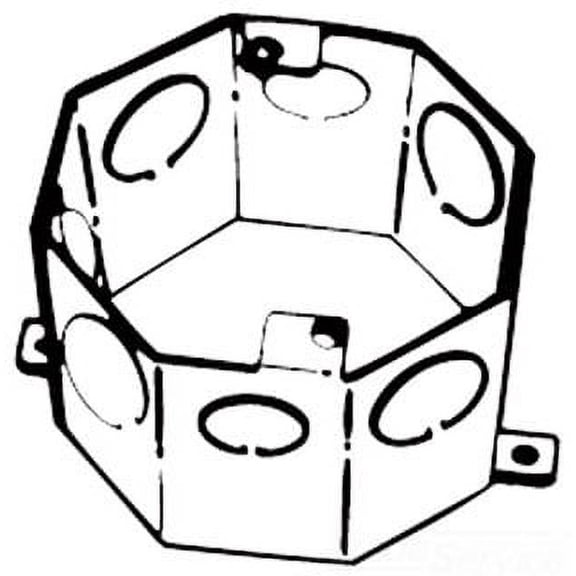 Steel City 54551 1/2 & 3/4, Concrete Box Ring, 1/2 & 3/4 Octogon Box, 1 PC