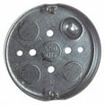 thumbnail image 1 of Steel City 56111 Round Pancake Ceiling Box, Steel, 4" x 1-1/2", 1 of 2