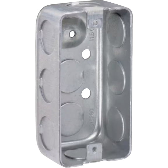 Steel City 58351 1/2 Utility Box, Steel, 4" x 2-1/8" x 1-1/2"