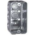 thumbnail image 1 of Steel City 58361-1/2 Handy/Utility Outlet Box, Drawn Construction, 4-Inch Length by 2-1/8-Inch Width by 1-7/8-Inch Depth, Galvanized, 1 of 1