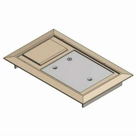 Steel City Box Cover, Floor Box Type, 1 Gang, Polycarbonate 664-CST-SW-BGE