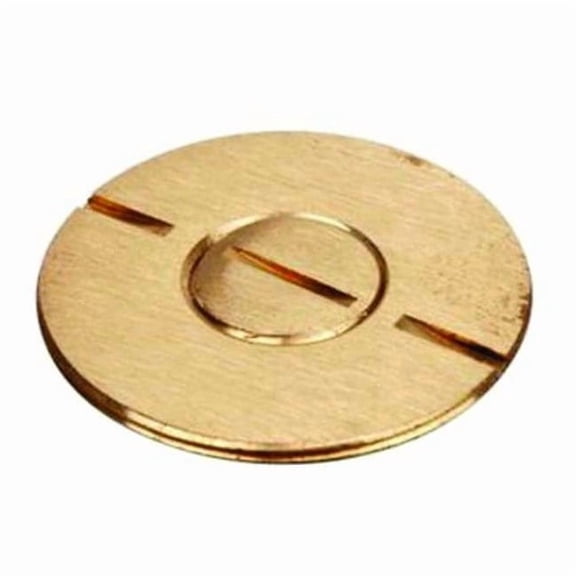 Steel City Floor Sub-Plate, Floor Box Type, 1 Gang, Brass 695