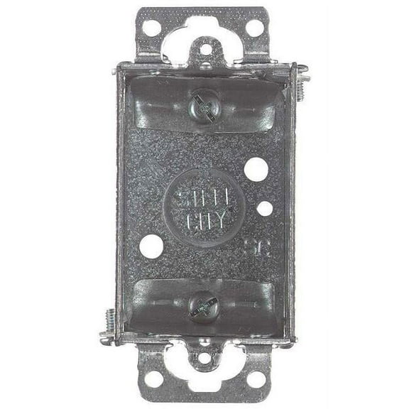 Steel City LXWOW-25 Gangable Switch Box, Steel, 3" x 2" x 2-1/2"