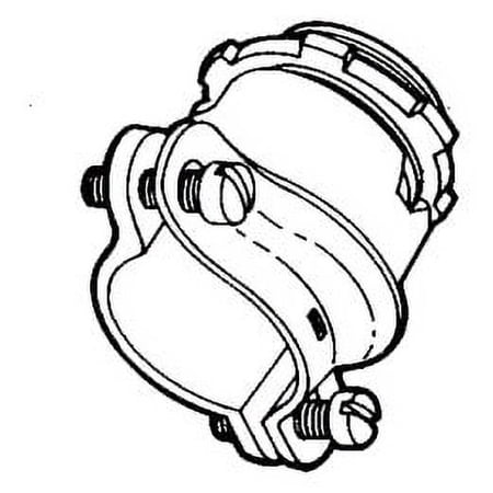 Steel City NC 203, Sheathed Cable Connector, 1 Inch, Use W/ Nmsc,Dc, 1 PC