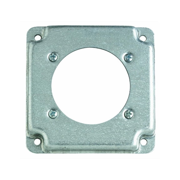 Thomas & Betts 4" Square Box Cover, 30A/60A Electrical Box Cover Plate - Steel - Pack Of 1