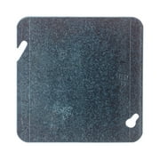 Thomas & Betts Square Steel Box Cover - Flat Metallic Cover - Silver