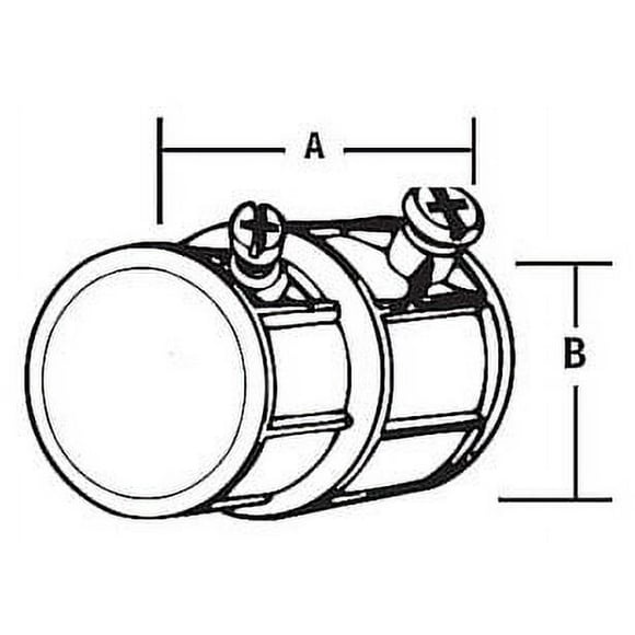 Steel City TX222 3/4 FLEX TO EMT Coupling