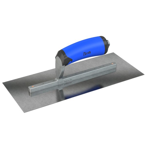Steel City Trowels By Bon Finish Trowel, Square, Carbon Steel, 12 X 5
