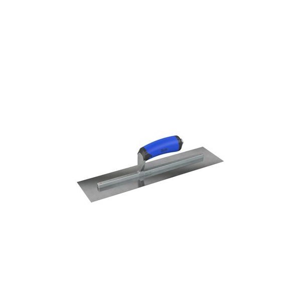 Steel City Trowels By Bon Finish Trowel, Square, Carbon Steel, 18 X 5